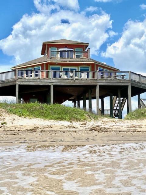 Stunning Beachfront 3 Bedroom Home, Coralmoonbeach Bolivar Peninsula Exterior photo