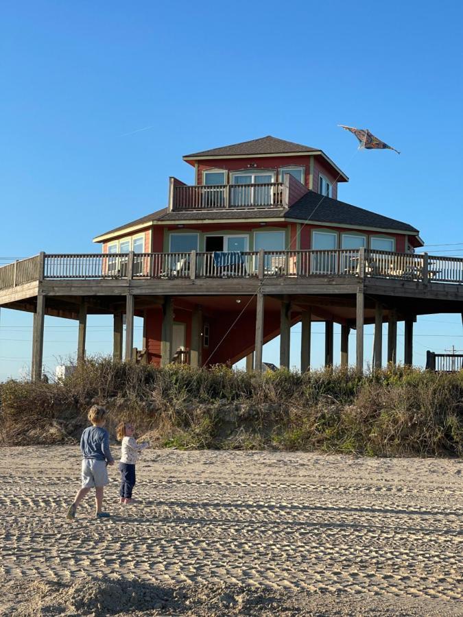 Stunning Beachfront 3 Bedroom Home, Coralmoonbeach Bolivar Peninsula Exterior photo